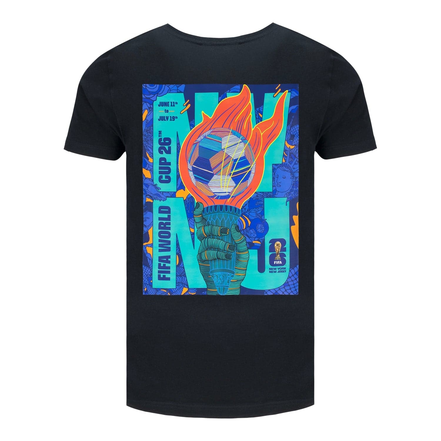 World Cup Nynj Poster Black Tshirt